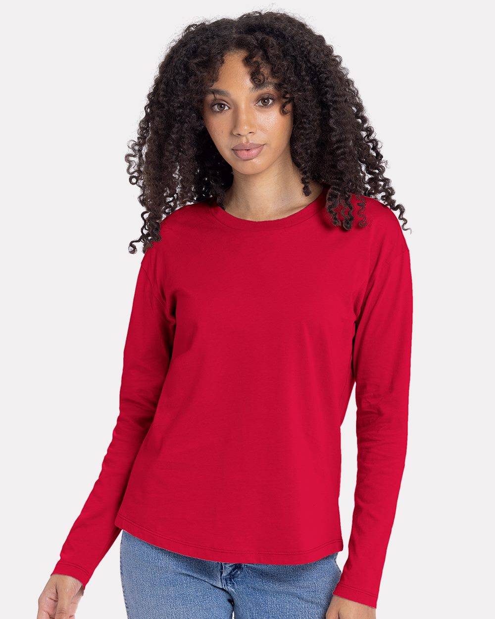 Next Level 3911 Women's Cotton Relaxed Long Sleeve Tee-0