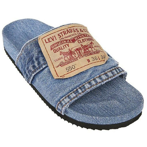 Women’s Denim Slip-On Slides
