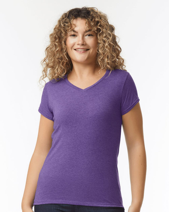 Gildan 64V00L Women's Softstyle® V-Neck T-Shirt-0