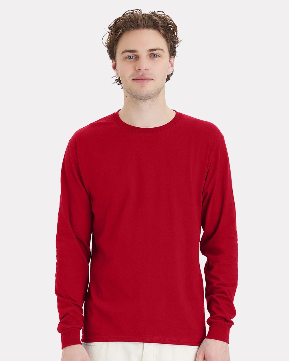 Hanes 5286 Unisex Essential-T Long Sleeve T-Shirt-0