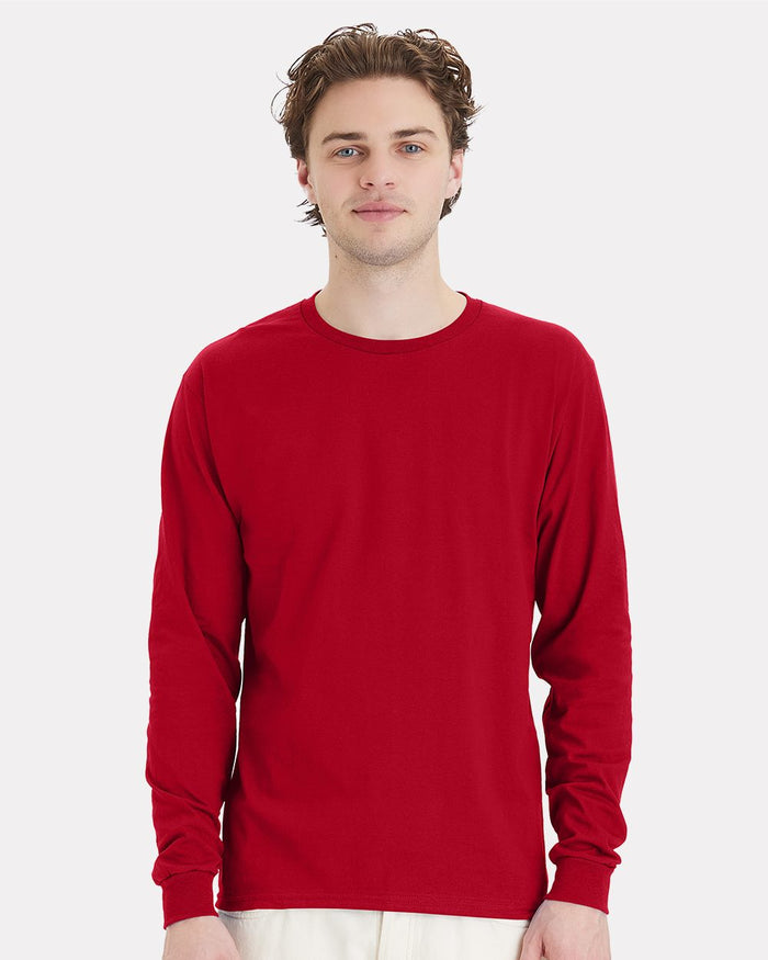 Hanes 5286 Unisex Essential-T Long Sleeve T-Shirt-0
