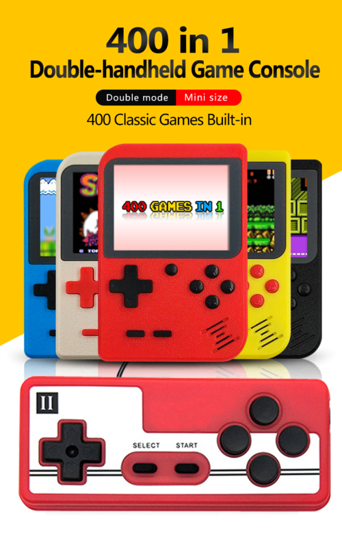 3-Inch Retro Handheld Game Console – 400 Games